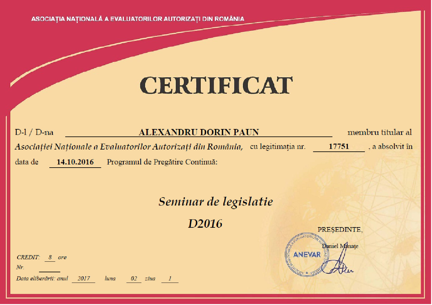 certificat