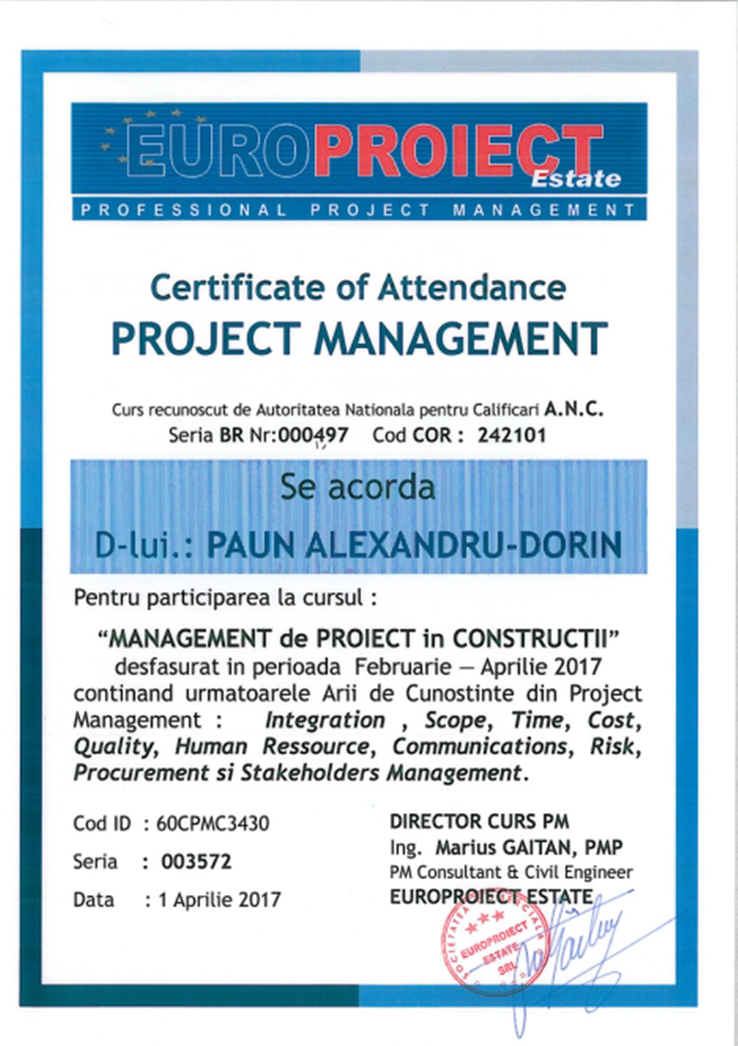 certificat ANCPI